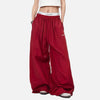 Wide Leg Gotik Baskılı Jogger, detay görünüm — Navra Wear