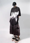 Throwback Concrete-Jungle Boxy-Fit Rebel-Cut Print T-Shirt