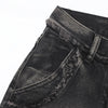 Crisscross Stitch Relaxed Denim