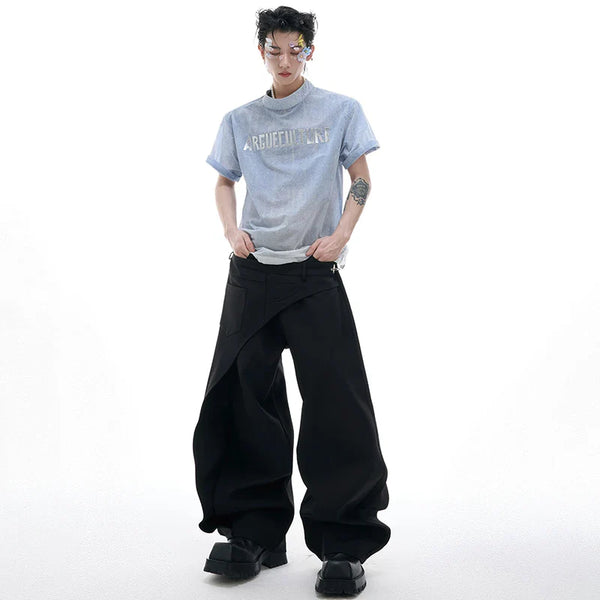 Gradient Distress-Washed Airflow Short Sleeve T-Shirt alternatif görünüm