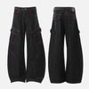 Metro Blade-Cut Wide Leg Indigo Street Jeans