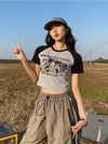 Cute Whisker Cut-Short Tops