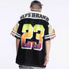Soft Nostalgia Mesh Jersey Visual Print Sport T-Shirt