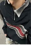 Vintage Uzun Kollu Tişört, yakın çekim — Navra Wear