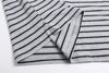 Off-Duty Multi-Stripe Placket-Neck with Badge Short Sleeve T-Shirt