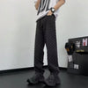 Faded Wide Woven Pattern Denim