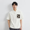 Colorblock Smiley Cartoon Sport-Collar Sundaze T-Shirt