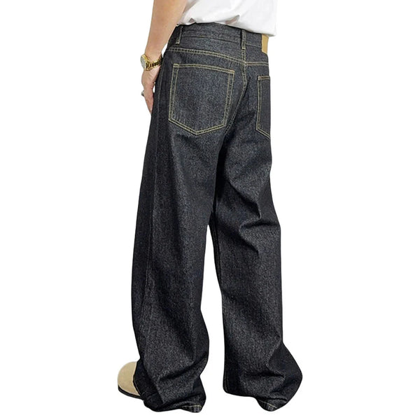 Durable 2000s Rinse Raw Denim Bell Leg Denim alternatif görünüm