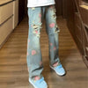 Vintage Yırtık Detaylı Jean Pantolon, yakın çekim — Navra Wear