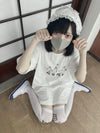 Cute Sundaze Harajuku Cartoon Unstructured T-Shirt