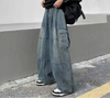 Y2K İspanyol Paça Jean Pantolon, kombin görünüm — Navra Wear