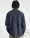 Mens Denim Retro American Casual Long Top