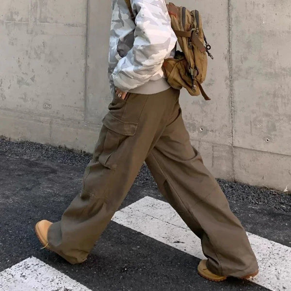 Classic Heritage Brown Bell Leg Relaxed Denim alternatif görünüm