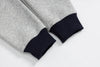 Drop Collar Stitch Script Sweatshirt