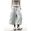 Metro Sleek Heritage High-Rise Blue Relaxed Denim Shorts