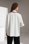 Academia Classic Woven Button Top