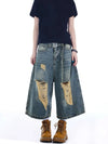 Investment Piece Western Style Denim Shorts