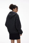 Hip-Hop Baskılı Fermuarlı Sweatshirt, önden görünüm — Navra Wear