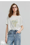 Women Easy-Wear Curated Short Sleeve Off-Duty T-Shirt