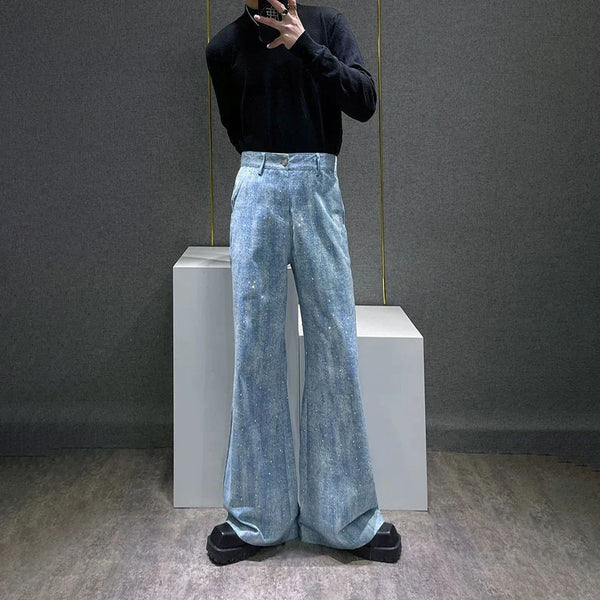 Men Shiny Diamond Hot Party Denim