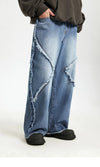 Stitched Relaxed Footed Denim