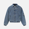 Vintage Sade Jean Ceket, detay görünüm — Navra Wear