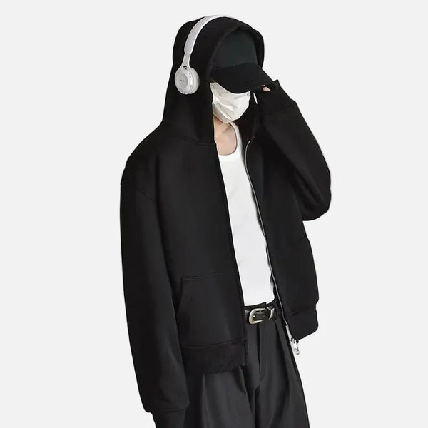 Double End Zip Solid Hood alternatif görünüm