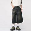 Y2K Wide Leg Jean Şort, kombin görünüm — Navra Wear
