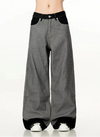 Chic High-Rise Relaxed Classic Gray Denim