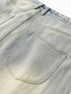 Yıkanmış Baggy Degrade Jean Pantolon, yakın çekim — Navra Wear