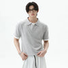Cleanfit Lapel Contrast Color Off-Duty Sport-Collar T-Shirt
