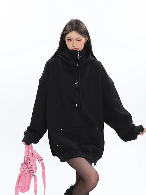 Women Cool Dark Relaxed Sweatshirt alternatif görünüm
