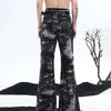 Wornout Broken Hole Design Bell Denim