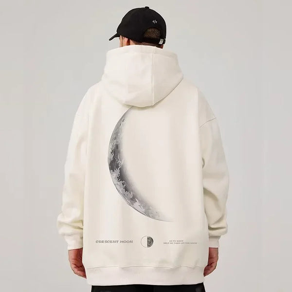 2000s Crescent Moon Dark Sweatshirt alternatif görünüm