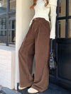 Elegant Cord Wide-Leg