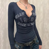 New-Millennium Rockstar Revival Henley T-Shirt