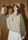 Adjustable Cuff Boxy Sweatshirt