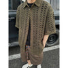 Chic Army Green Knitted Hollow Cardigan