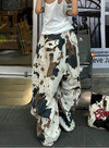 Cow Print Oversized Trousers