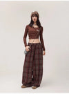 Red Check Work Trousers