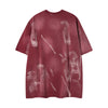 Fashionable Statement O-Neck Collar Graffiti Letter T-Shirt