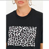 Cotton Print Leopard Russian Women T-Shirt