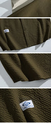 Mixed Panel Street Oversize Short Shirt