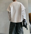 Oversize Basic Sweatshirt, yakın çekim — Navra Wear