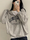 Cozy Zip-Up Letter Half-Zip Sweatshirt