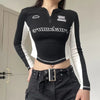 Women New-Millennium Moto Biker Style Slim T-Shirt
