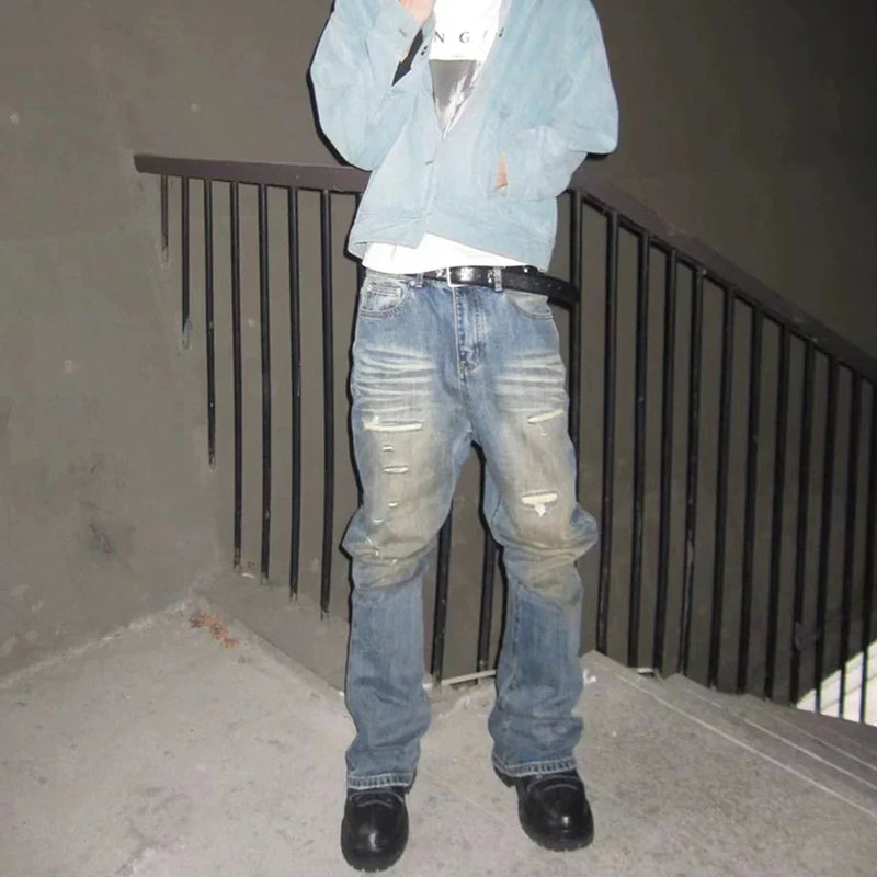 Heritage Mud Rinse Yellow Relaxed Denim
