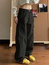 Faded Detail High-Rise Relaxed Denim