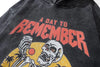 Breathable Oversized Dark Skull Faded Sweatshirt