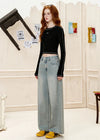 2000s High-Quality  Bell Leg Urban Beat Denim